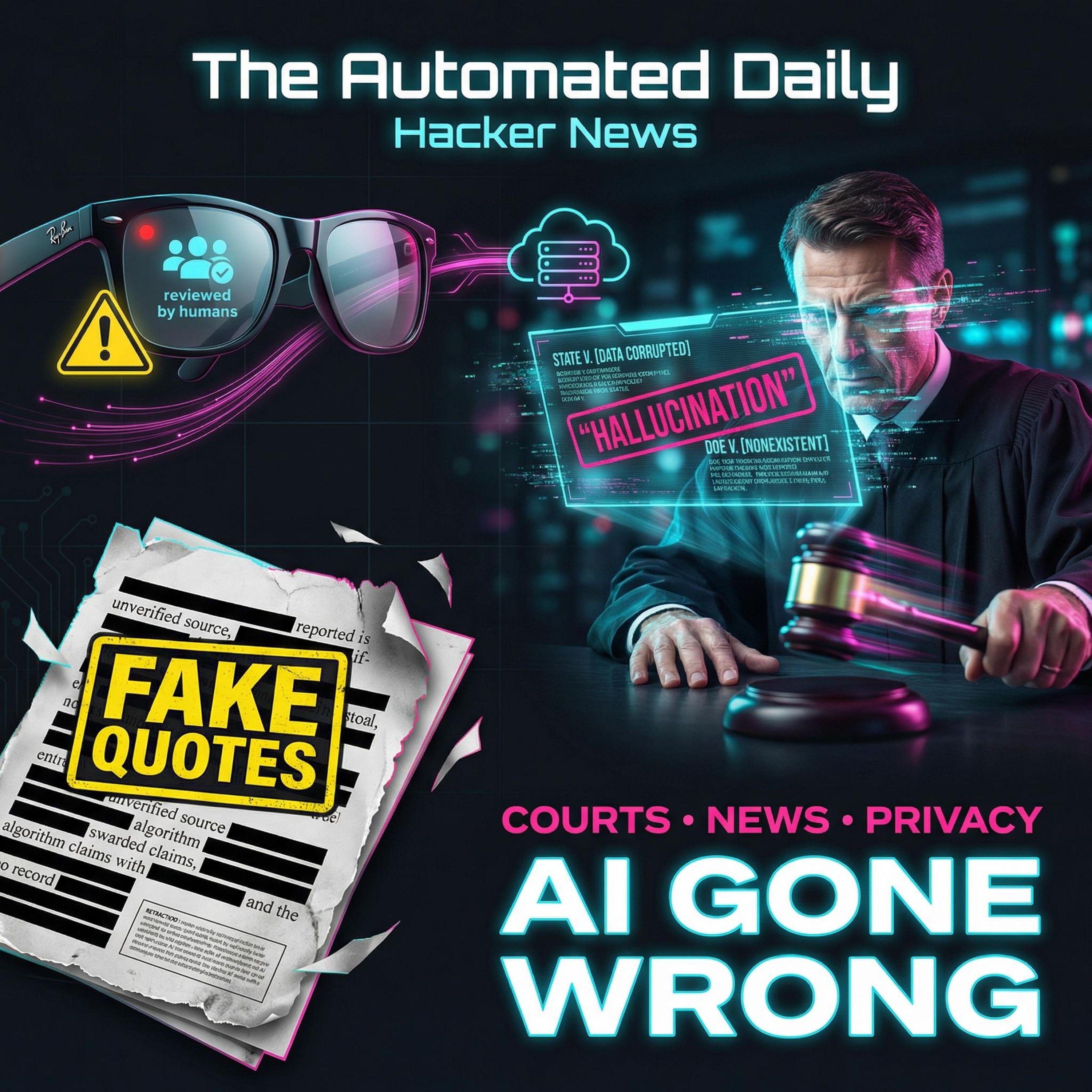 AI hallucinations hit the courts & Newsroom fallout from fake quotes - Hacker News (Mar 3, 2026)