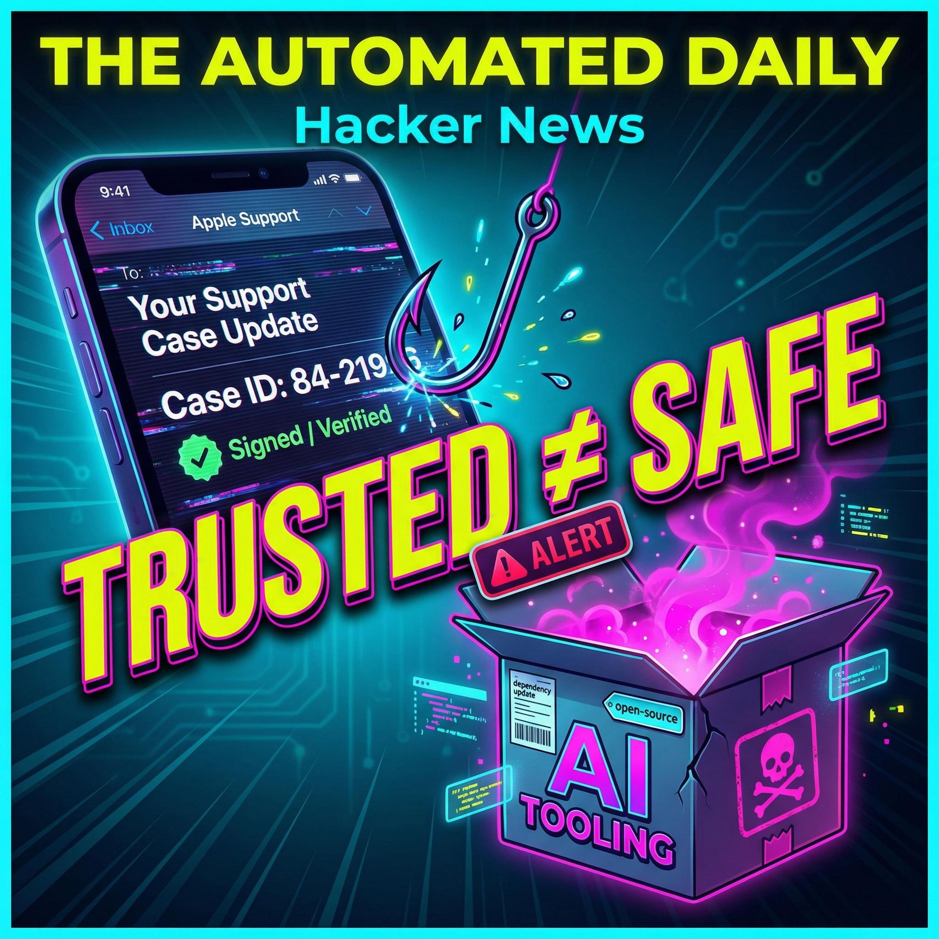 Apple Support phishing with case IDs & Supply-chain breach hits AI tooling - Hacker News (Apr 2, 2026)