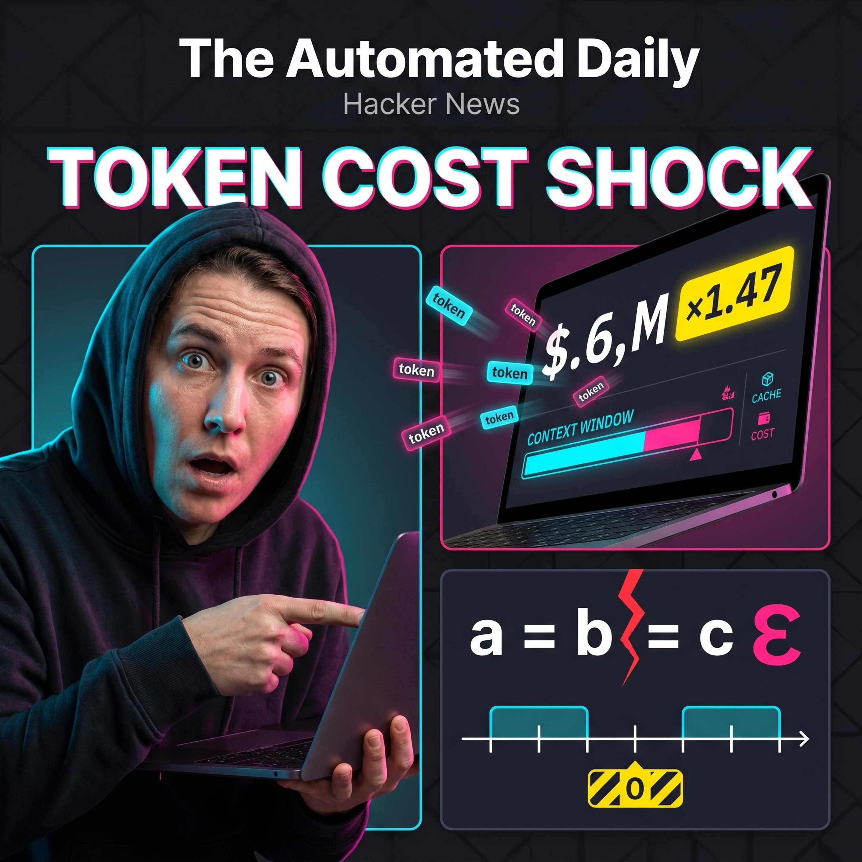 Claude 4.7 tokenizer cost shock & Floating-point equality and epsilons - Hacker News (Apr 18, 2026)