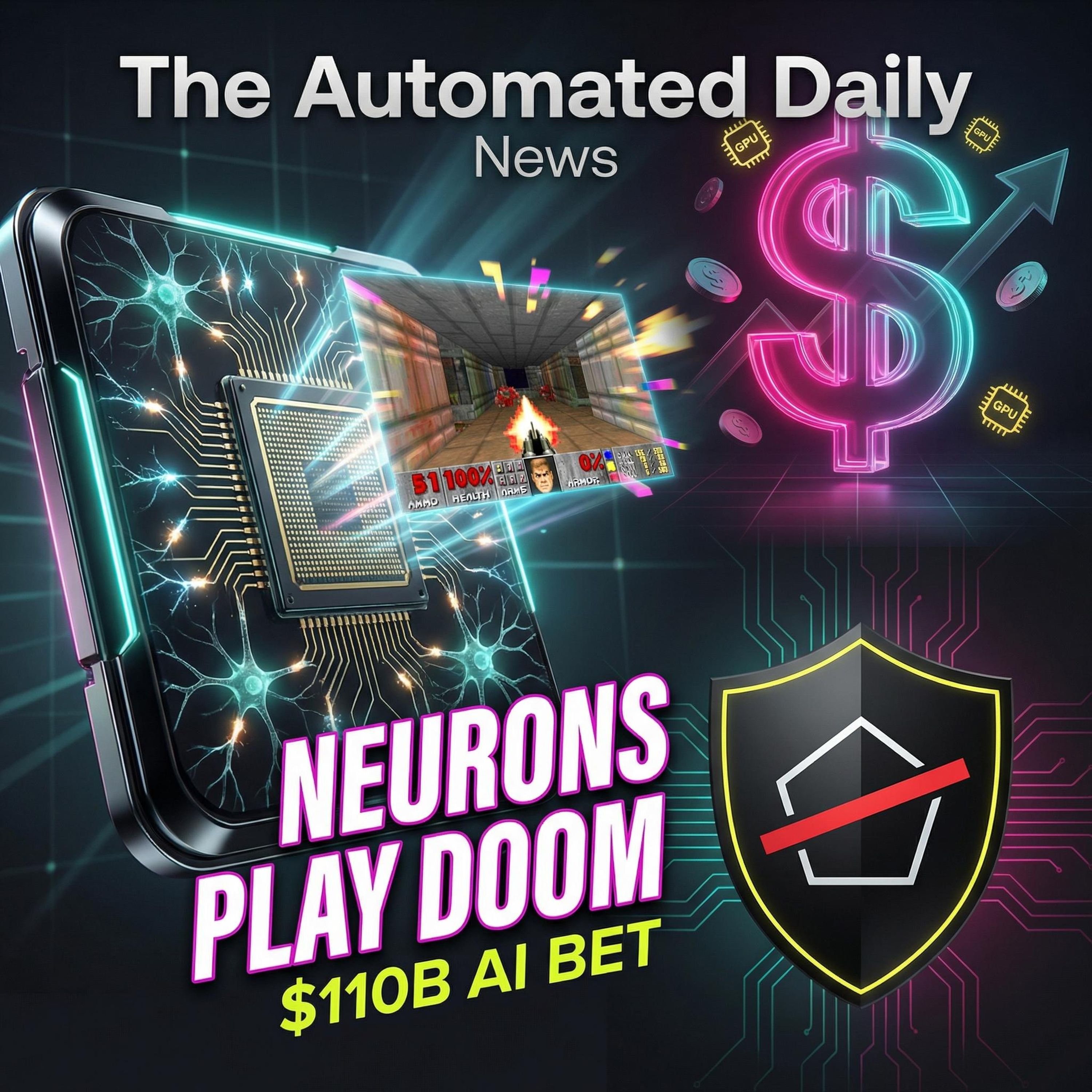 Brain cells learn Doom gameplay & OpenAI lands massive funding round - News (Mar 1, 2026)