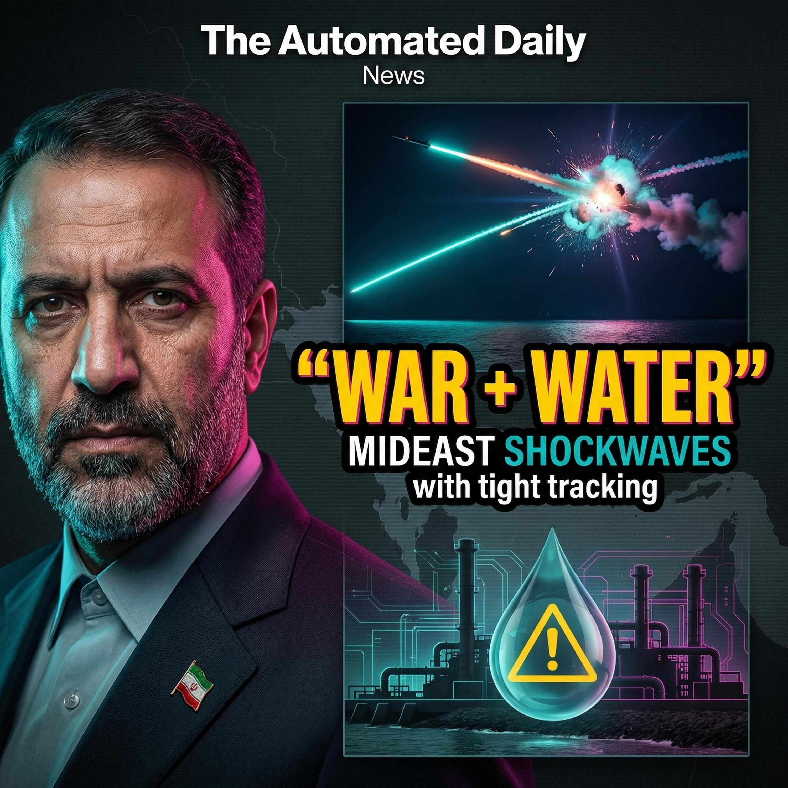 Iran names new supreme leader & Gulf desalination water security risks - News (Mar 9, 2026)