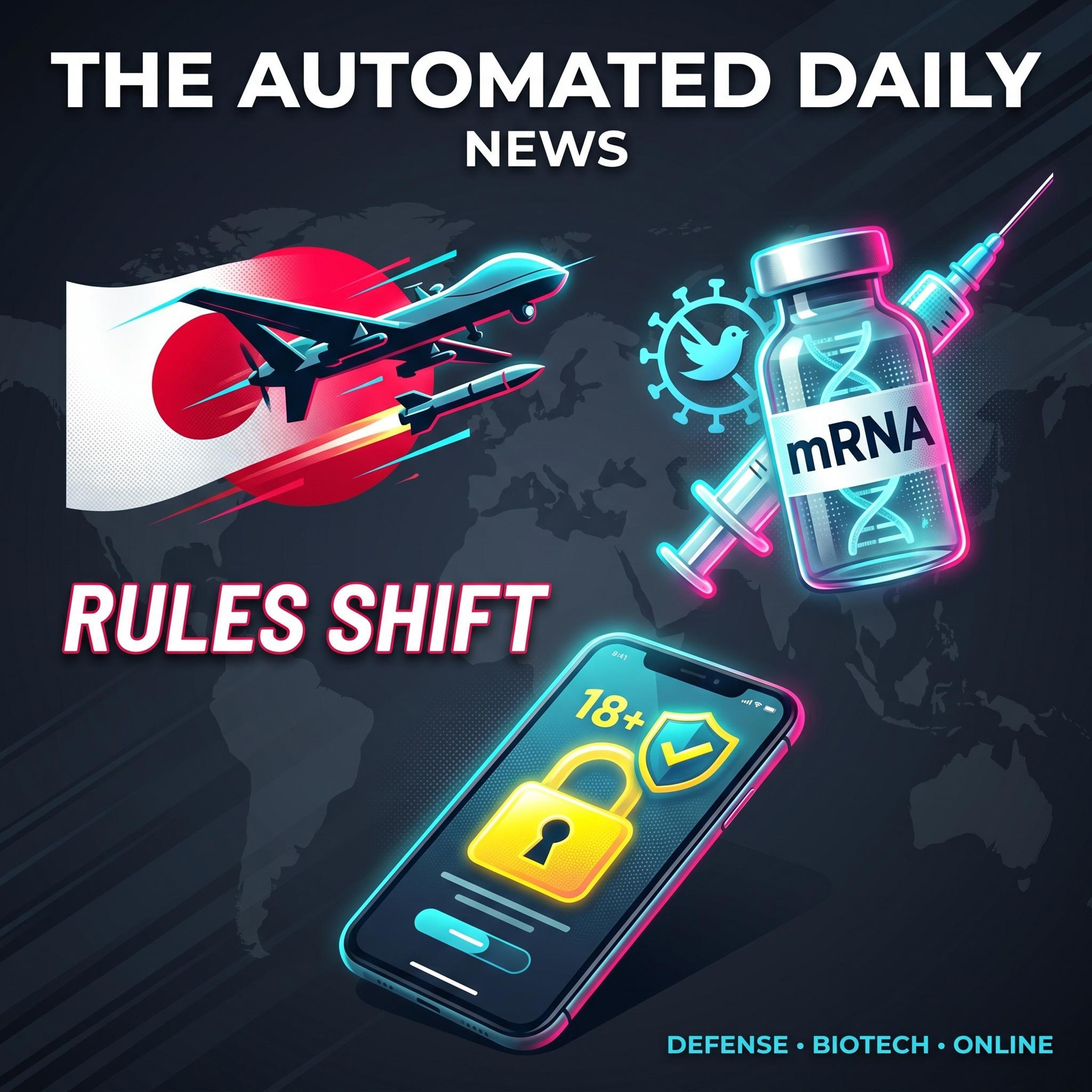 Japan lifts lethal weapons export ban & EU pushes social media age limits - News (Apr 22, 2026)