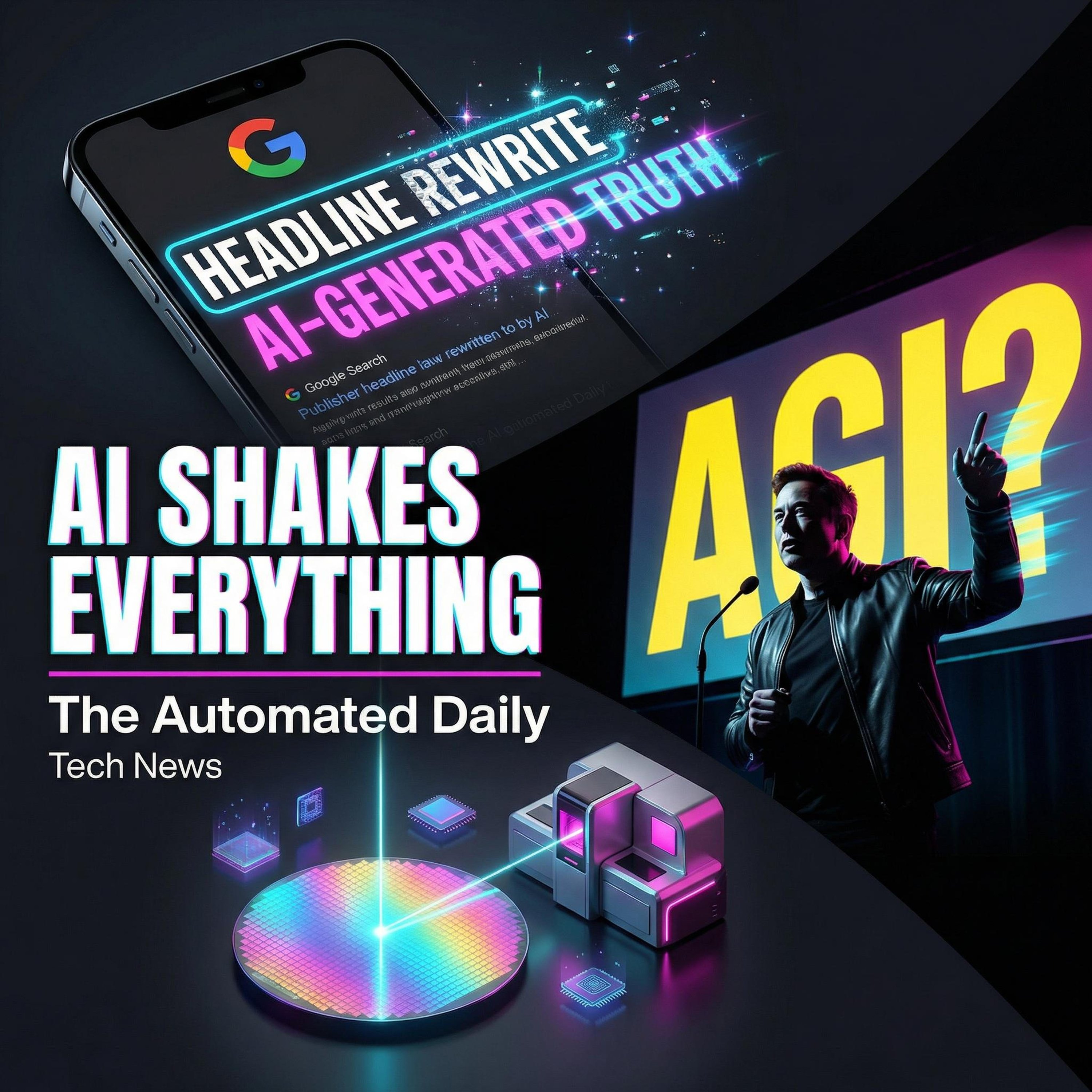 Google rewrites headlines in Search & Nvidia CEO claims AGI exists - Tech News (Mar 24, 2026)